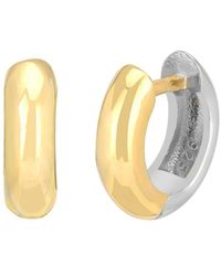 Gabi Rielle - Shining Moment 14k Over Silver Cz Celestial Blend Huggie Earrings - Lyst