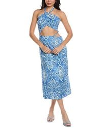 Seraphin - Sleeveless Midi Dress - Lyst