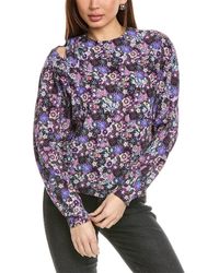 Isabel Marant - Isabel Marant E'Toile Amba Babydoll Silk Blouse - Lyst
