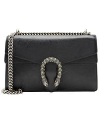 Gucci - Black Leather Crystal Dionysus Medium Shoulder Bag (authentic Pre-loved) - Lyst