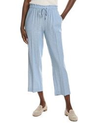 Anne Klein - Drawstring Wide Leg Crop Pant - Lyst