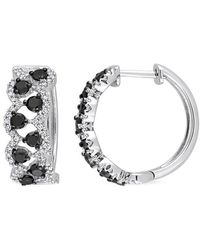 Rina Limor - 10k 1.75 Ct. Tw. Diamond Clip-on Hoops - Lyst