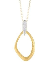 Reiss - 14k 0.15 Ct. Tw. Diamond Pendant Necklace - Lyst