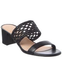 Stuart Weitzman - Briar Block 50 Leather Sandal - Lyst