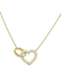 Sabrina Designs - 14K 0.33 Ct. Tw. Diamond Heart Link Necklace - Lyst
