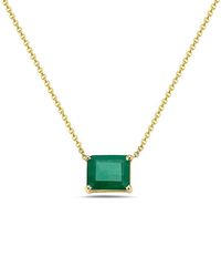 Forever Creations Signature - Forever Creations 14K 1.50 Ct. Tw. Emerald Necklace - Lyst