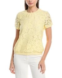 Tahari - Lace Front Top - Lyst