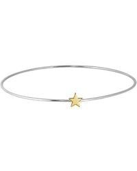 Jane Basch - 14k & Silver Star Bangle - Lyst