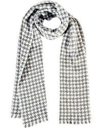 Blue Pacific - Houndstooth Cashmere-Blend Scarf - Lyst