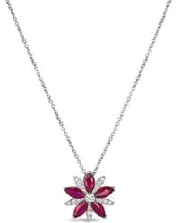 Le Vian - Le Vian 14K 0.89 Ct. Tw. Diamond & Ruby Pendant Necklace - Lyst