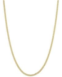 Italian Gold - 14K Miami Cuban Chain Necklace - Lyst