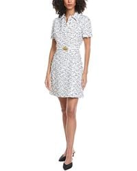 Oscar de la Renta - Eyelash Tweed Silk-Lined Shift Dress - Lyst