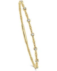 Sabrina Designs - 14k 0.25 Ct. Tw. Diamond Flexible Bangle Bracelet - Lyst