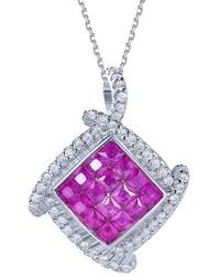 Suzy Levian CZ Jewelry - Suzy Levian Cz Invisible Setting Necklace - Lyst
