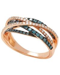 Effy 14k Rose Gold 0.72 Ct. Tw. Diamond Half-eternity Ring - Metallic