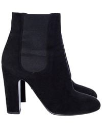 Dolce & Gabbana - Suede Heeled Chelsea Boot (Authentic Pre-Loved) - Lyst