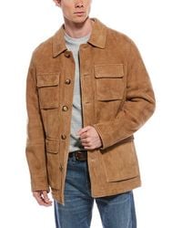 Brunello Cucinelli - Suede Coat - Lyst