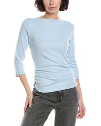 Michael Stars - Asha Quarter Sleeve Straight Neck Top - Lyst