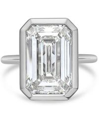 Diana M. Jewels - Diana M. 14K 6.00 Ct. Tw. Lab-Grown Diamond Bezel Ring - Lyst