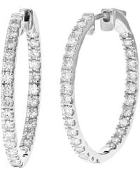 Amairah - 1.00 Ct. Tw. Lab-Grown Diamond Hoops - Lyst