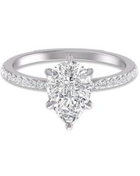 Lab Grown Diamonds - 14K 2.50 Ct. Tw. Lab-Grown Diamond Cleo Ring - Lyst
