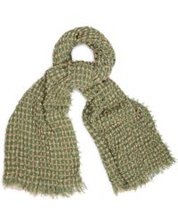 Saachi - Crinkle Plaid Scarf - Lyst