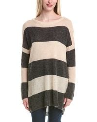 Autumn Cashmere - Oversize Rugby Cashmere & Silk-Blend Tunic Sweater - Lyst
