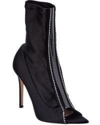 Gianvito Rossi - Crystal Hiroko 105 Lycra & Vinyl Bootie - Lyst