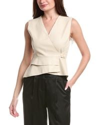 Gracia - Cross Open Body V-Neck Vest - Lyst