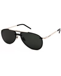 Saint Laurent Sl416 Mask 99mm Sunglasses - Metallic