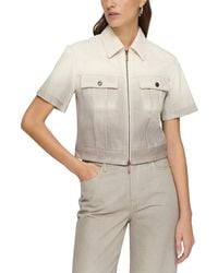 Lafayette 148 New York - Dip Dye Zip Front Top - Lyst