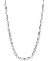 Rina Limor - 3.42 Ct. Tw. Created Moissanite Semi-Tennis Necklace - Lyst