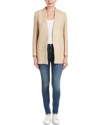 Sandro Margit Linen-blend Coat - Natural