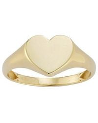 Ember Fine Jewelry - 14K Heart Signet Ring - Lyst