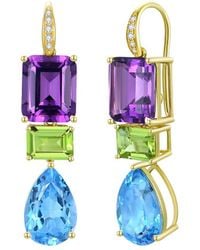 Kai Fine Jewelry - 14K 15.25 Ct. Tw. Diamond & Gemstone Drop Earrings - Lyst