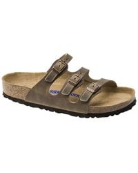 Birkenstock - Florida Soft Footbed Leather Sandal - Lyst