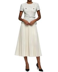 Linda Charm - Short Sleeve Midi Dress - Lyst