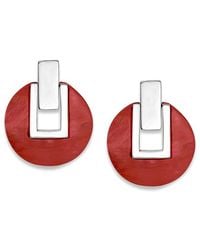 Samuel B. - Coral & Pearl Earrings - Lyst