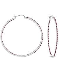 Rachel Glauber - Plated Hoop Earrings - Lyst