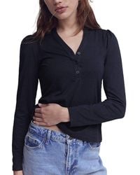 Boden - Supersoft Open Neck Henley - Lyst