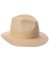 Bruno Magli - Suede Band Wool Fedora - Lyst