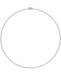 Lab Grown Diamonds - 14K 3.00 Ct. Tw. Lab-Grown Diamond Tennis Necklace - Lyst