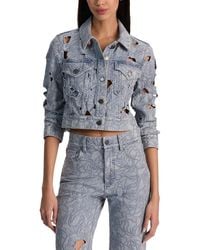 Alice + Olivia - Chloe Denim Jacket - Lyst