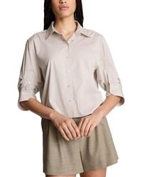 Kenneth Cole - Crop Shirt - Lyst