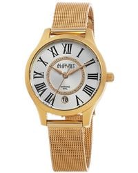 August Steiner - Stainless Steel Diamond Watch - Lyst