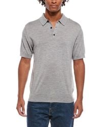 Vince - Wool & Cashmere-Blend Knit Polo Shirt - Lyst