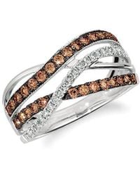 Le Vian - Chocolate Vanilla Gladiator 14K 0.69 Ct. Tw. Diamond Ring - Lyst
