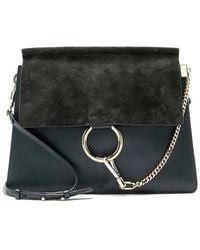Chloé - Calfskin Suede Faye Medium Shoulder Bag (authentic Pre-loved) - Lyst
