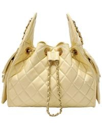 Tiffany & Fred Paris - Quilted Sheepskin Leather Shoulder Bag - Lyst