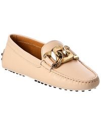 Tod's - Kate Chain Leather Loafer - Lyst